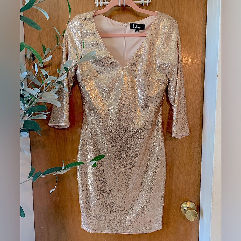 Lulus sequin cocktail dress - size M